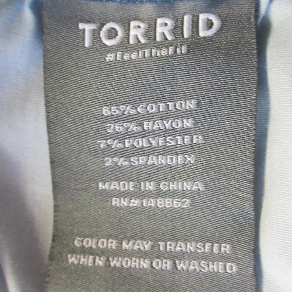 TORRID Perfect Boyfriend Ankle Mid-Rise Jeans Size 22W Ripped Stretch Denim NWT - Picture 6 of 16